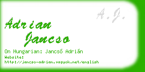 adrian jancso business card